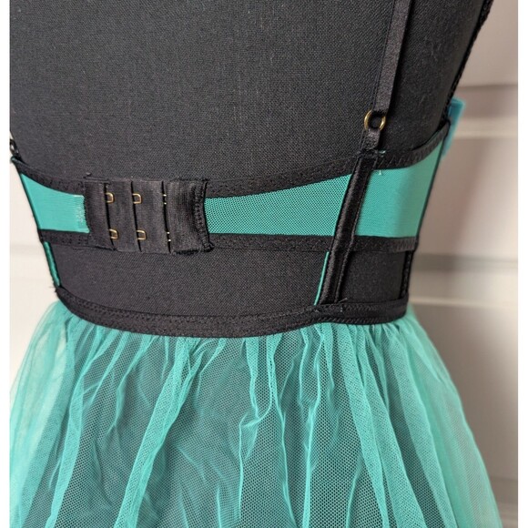 Victoria Secret Size 34C Babydoll Slip Dress Underwire Bra Y2K Gothic Burlesque - Picture 5 of 10